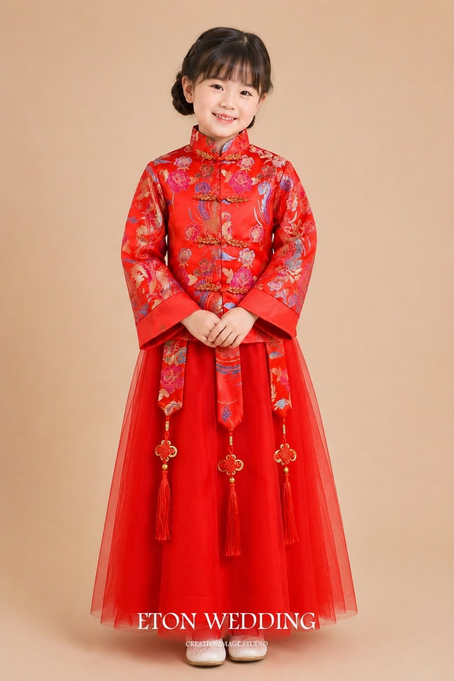 花童服,花童服推薦,花童服出租,女童中式禮服,女童秀禾服,花童服款式